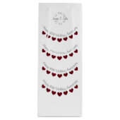 ルビー40周年記念結婚ワイン抱き枕 ワインギフトバッグ (正面)