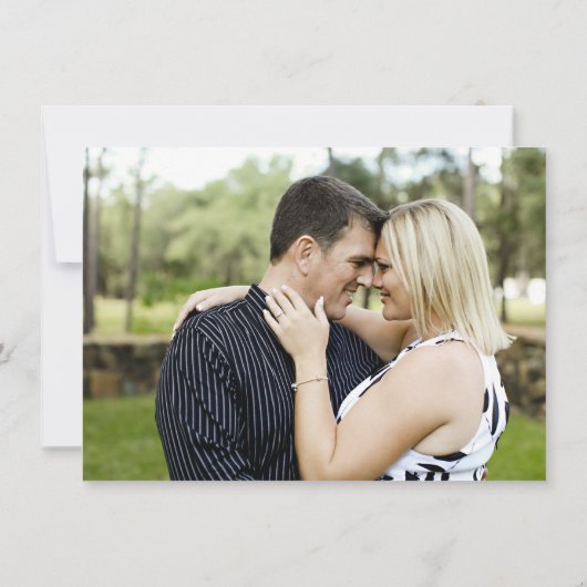 ルビー40周年記念結婚水カラーハート 招待状 (裏面)