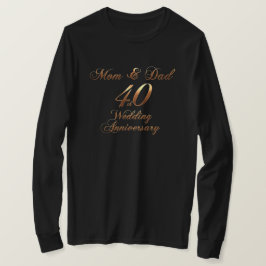 ルビー40周年記念結婚親 Tシャツ