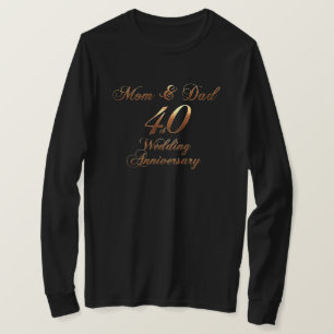 ルビー40周年記念結婚親 Tシャツ