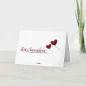 ルビー40周年記念結婚赤バルーン カード (裏面)