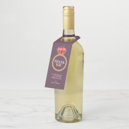 ルビー40周年記念結婚赤ワインのお気に入り ボトルネックタグ