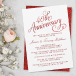 ルビー40結婚周年 招待状<br><div class="desc">祝このトレンディー40周年のパーティの招待状とスタイルし結婚て。例の表現はパーソナライズする簡単であり、コレクション内で一致するパーティー項目を見つけることができる。</div>