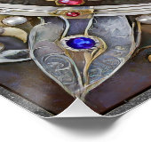 ルビー、アメジスト、サファイア、パールマンダラ ポスター (コーナー)