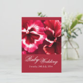 ルビー ウェディング パーティー 招待状 40周年 (スタンド正面)