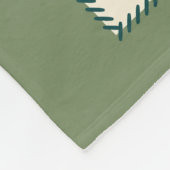 ルビー·カヴァリエ毛布|中|緑のピンク フリースブランケット (角)