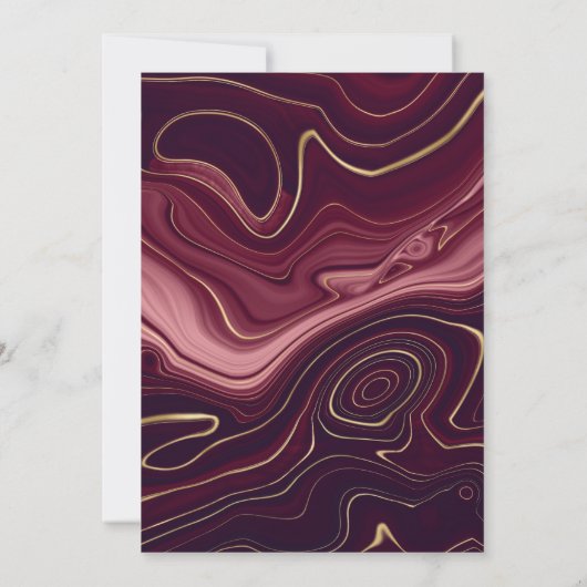 ルビー・ガーネットと金ゴールド・ストラタがミセス結婚ズを怒らせた 招待状 (裏面)