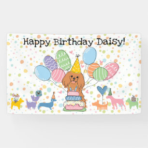 ルビー キャバリア キング チャールズ スパニエル 誕生日 横断幕