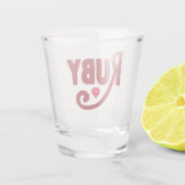 ルビー ショットグラス (裏面)