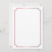 ルビー | ダイヤモンド 結婚15周年パーティー 招待状 (裏面)