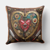 ルビー&ナイフハートスチームパンクシリーズ クッション (裏面)