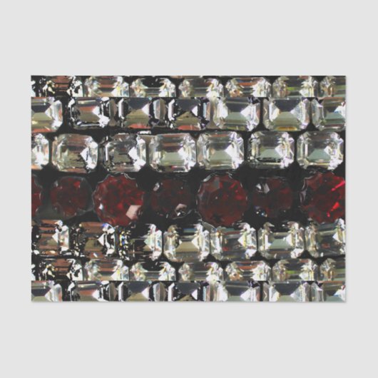 ルビー、ライン石、ダイヤモンド、ジュエリー、真珠 薄葉紙 (正面)