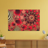 ルビー&金ゴールドキャンバス印刷 キャンバスプリント (インサイチュ (リビング))