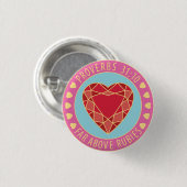 ルビーPinの上の諺31の有徳の女性ずっと 缶バッジ (正面&裏面)