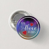 ルビーPinの上の諺31の有徳の女性ずっと 缶バッジ (正面&裏面)