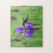 ルビーthroatedハチドリ ジグソーパズル (縦)