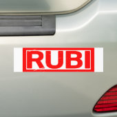 ルビ印 バンパーステッカー (車上)