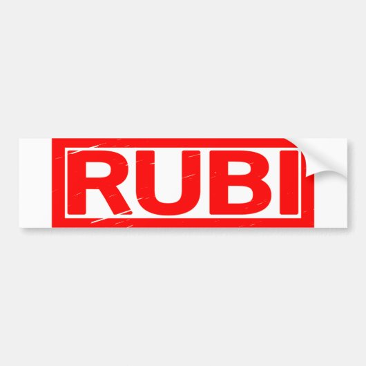 ルビ印 バンパーステッカー (正面)