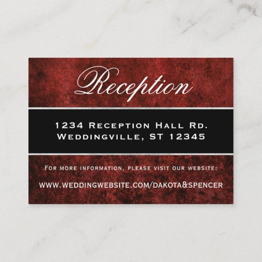 ルビ結婚ー |クリムゾンガーネットレッドテーマ挿入 エンクロージャーカード (裏面)