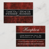 ルビ結婚ー |クリムゾンガーネットレッドテーマ挿入 エンクロージャーカード (正面/裏面)