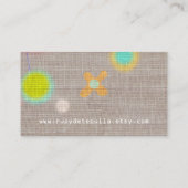 ルピデテキーラキュートフローラビジネスカード 名刺 (裏面)