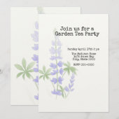 ルピナスのオンブレ 招待状 (正面/裏面)