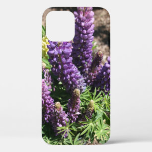 ルピナスの紫色の花 iPhone 12ケース