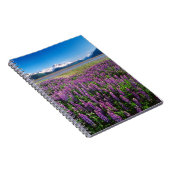 ルピナスの花咲くケナイ山脈(アラスカ州) ノートブック (右側)