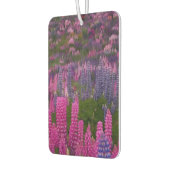 ルピナスの花畑の自然美アートプリント カーエアーフレッシュナー (左)