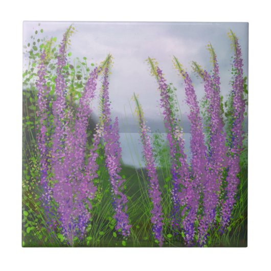 ルピネかわいらしの花バイザレイク タイル (正面)