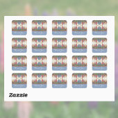 ルピネの花と蝶ヴィンテージモノグラム スクエアシール