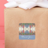 ルピネの花と蝶ヴィンテージモノグラム スクエアシール