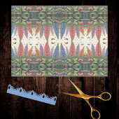 ルピネの花と蝶ヴィンテージ模様 薄葉紙