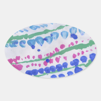 ルピネステッカー 楕円形シール