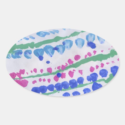 ルピネステッカー 楕円形シール (正面)