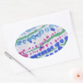 ルピネステッカー 楕円形シール (封筒)