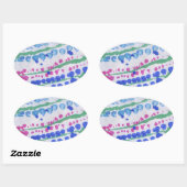 ルピネステッカー 楕円形シール (シート)