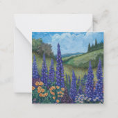 ルピネメドウオブラベンダー ノートカード (正面)