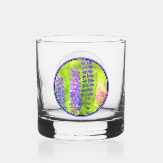 ルピネ絵画ズ – オリジナルフラワーアート ウイスキーグラス (裏面)