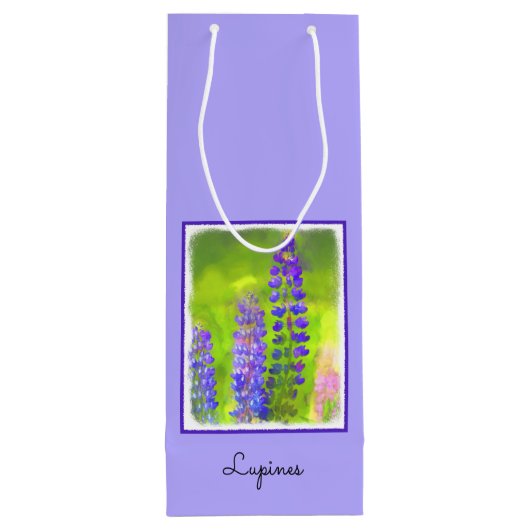 ルピネ絵画ズ – オリジナルフラワーアート ワインギフトバッグ (裏面)