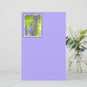 ルピネ絵画ズ – オリジナルフラワーアート 便箋 (スタンド正面)