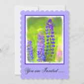 ルピネ絵画ズ – オリジナルフラワーアート 招待状 (正面)