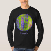 ルピネ絵画ズ – オリジナルフラワーアート Tシャツ (正面)