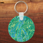 ルピネ花サマーワイルドフラワー絵画ズ キーホルダー (正面)