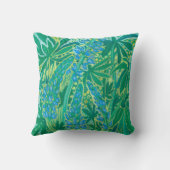 ルピネ花サマーワイルドフラワー絵画ズ クッション (裏面)