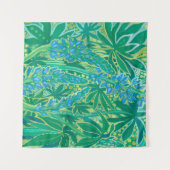 ルピネ花サマーワイルドフラワー絵画ズ タペストリー (正面(横))