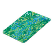 ルピネ花サマーワイルドフラワー絵画ズ マグネット (左側)