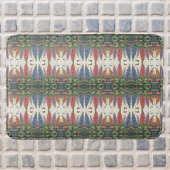 ルピネ花蝶ヴィンテージ花柄 バスマット