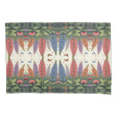 ルピネ花蝶ヴィンテージ花柄 枕カバー (正面)