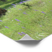 ルピネ、オークの木の風景 ポスター (角)